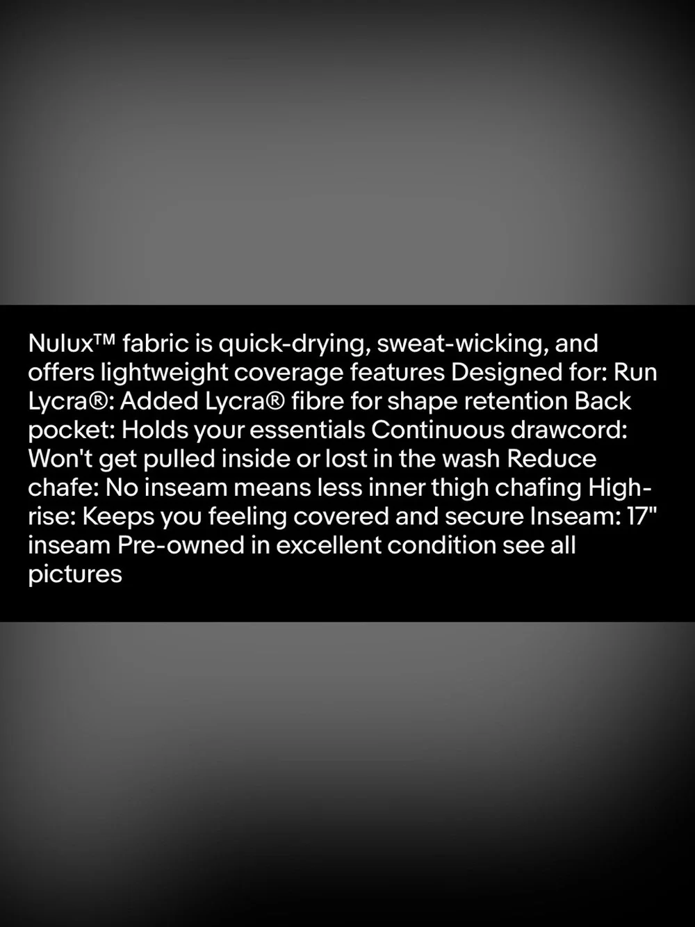 Lululemon base pace high rise crop (17") - Picture 2 of 4